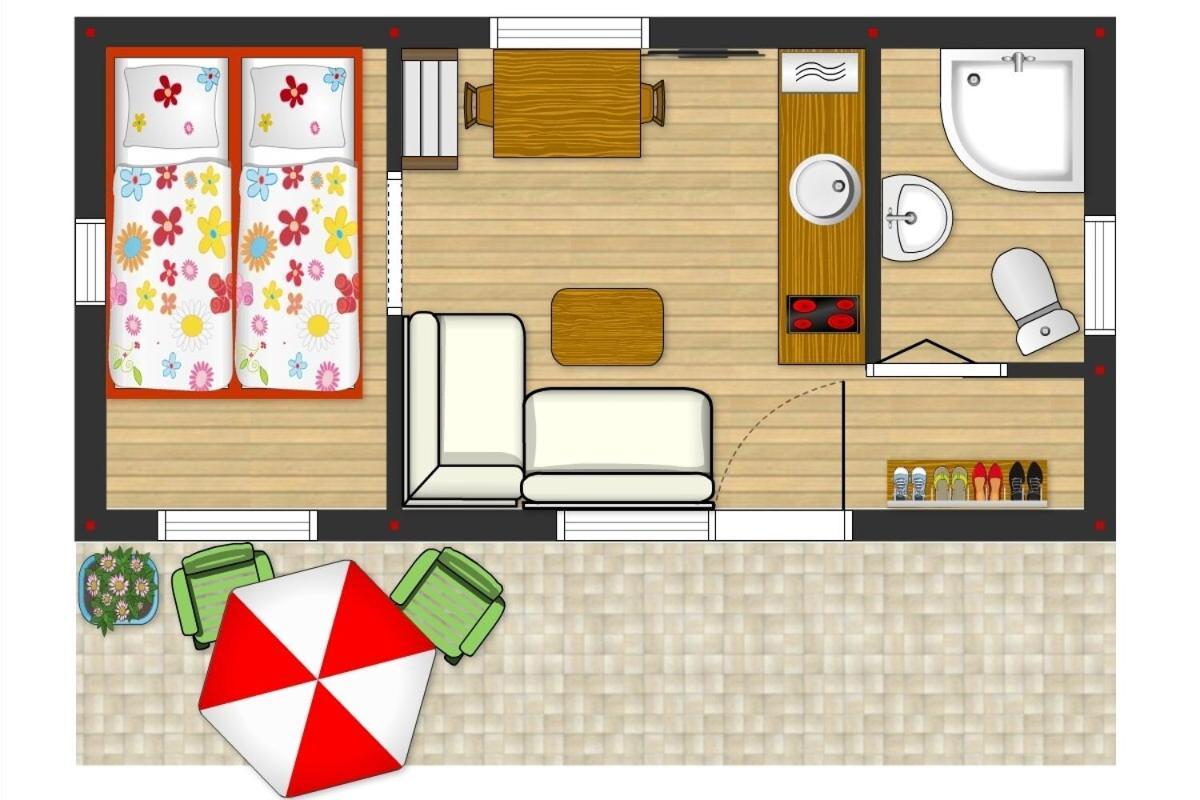 Вилла Tiny House Lavender Podturen Экстерьер фото